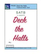 Deck the Halls  SATB choral sheet music cover